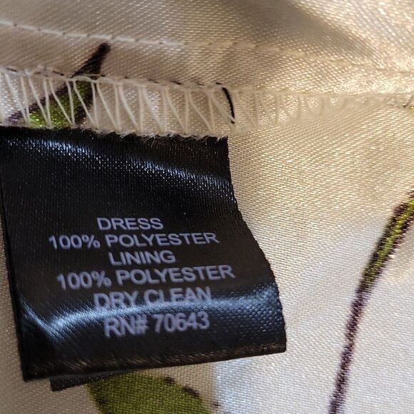 JESSICA HOWARD 50' STYLE SPRING SLEEVELESS FLORAL COLLARED DEEP V-NECK DRESS - Picture 16 of 16